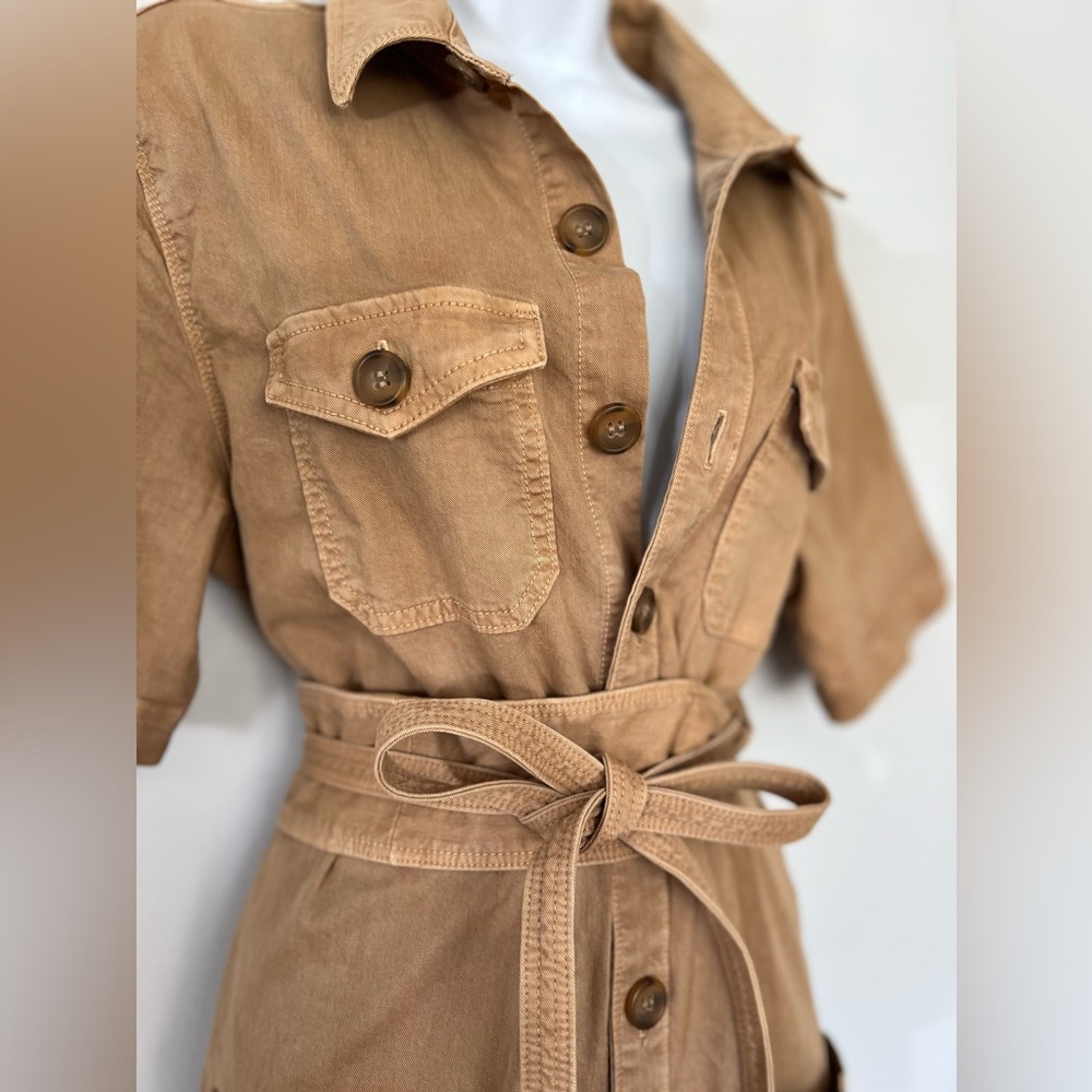 MOTHER The Wrapped Up Mini
Dress In Tan🔥 - Picture 14 of 17